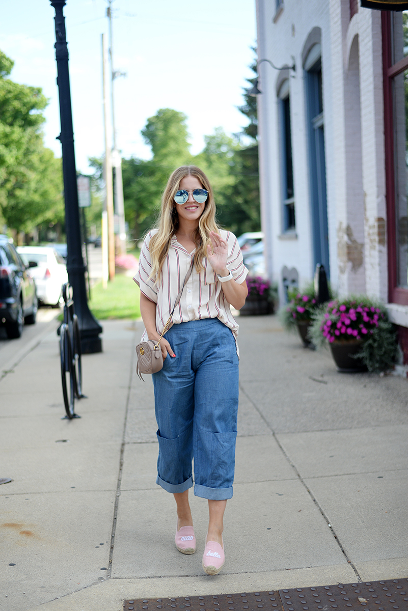 A Summer to Fall Outfit Idea - Blonde 